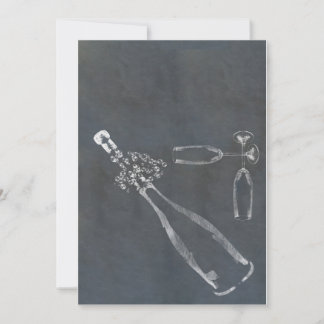Popping Champagne Cork Invitation