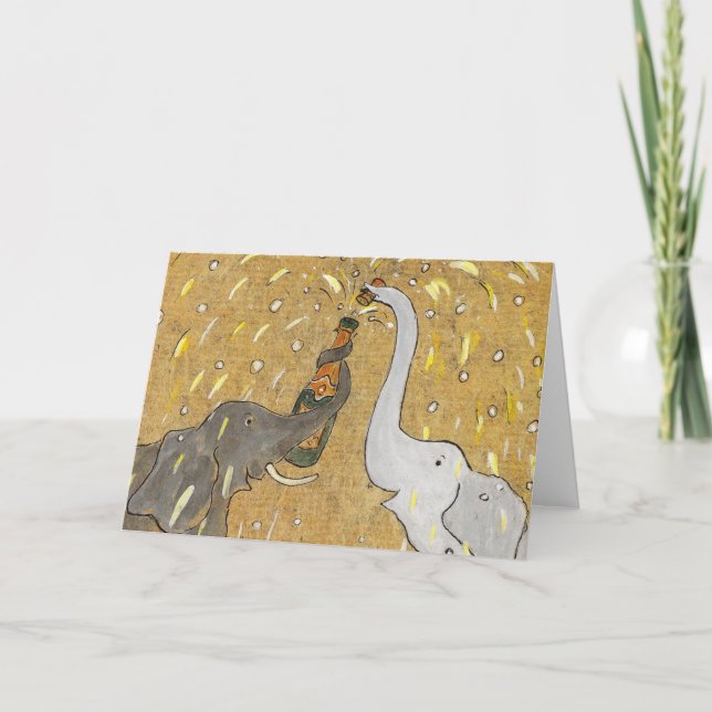 Popping the Cork Card (Front)