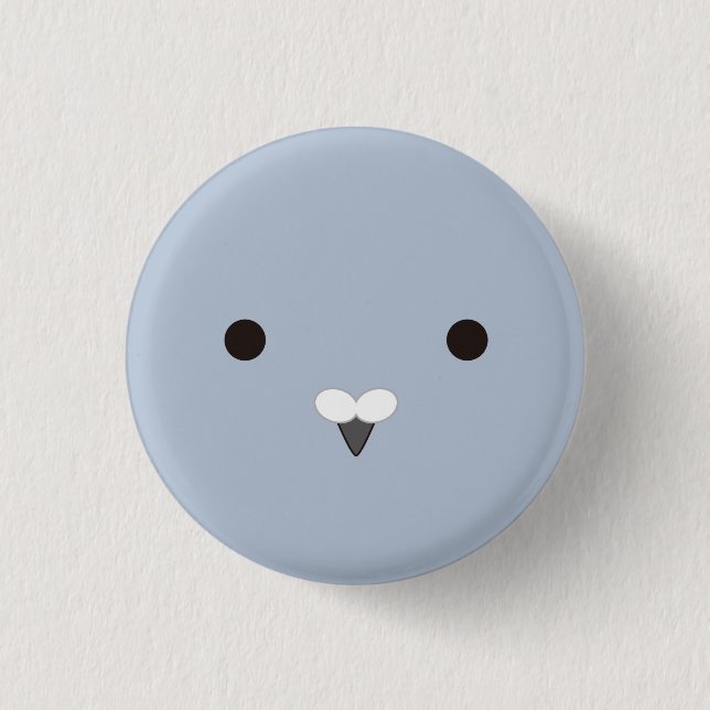 Poppo (Ash)-Coo! (gray) 3 Cm Round Badge (Front)