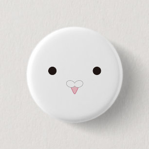 Poppo-san (White) - Coo! (white) 3 Cm Round Badge
