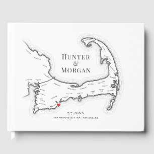 Popponesset Inn Cape Cod Elegant Wedding Guest Book