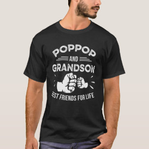 Poppop And Grandson Matching Fist Bump Best Friend T-Shirt