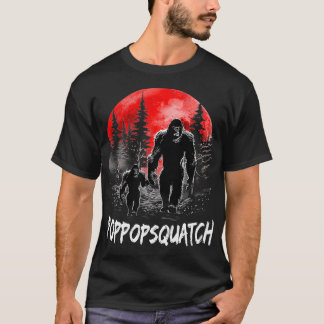 Poppop Squatch Funny Dad Fathers day T-Shirt