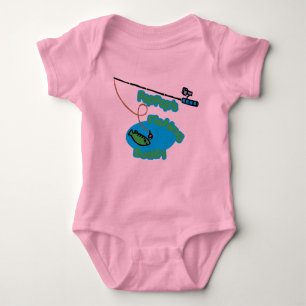 PopPop's Fishing Buddy Baby Bodysuit