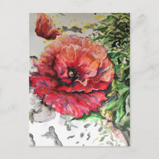 Poppy alioveness postcard