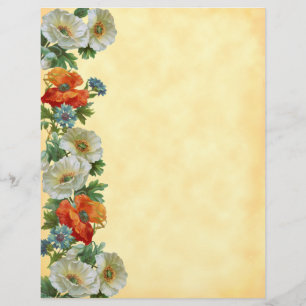 Poppy and Cornflowers Floral Custom Flyer