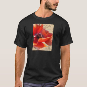 Poppy and Ephemera Digital Art T-Shirt