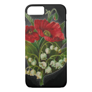 "Poppy and Lily Of The Valley" Cell Phone Case