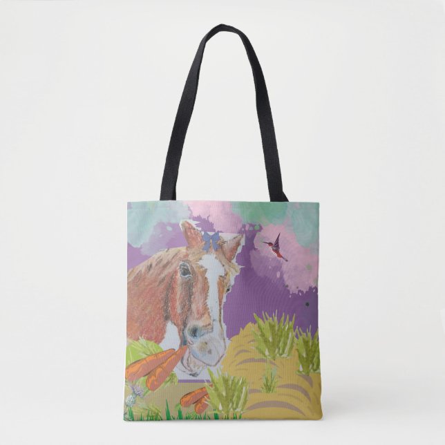 Poppy art can colours tote bag (Front)