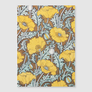 poppy art illustration yellow flower
