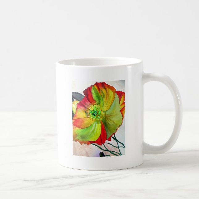 Poppy Art macro poppy Coffee Mug (Right)