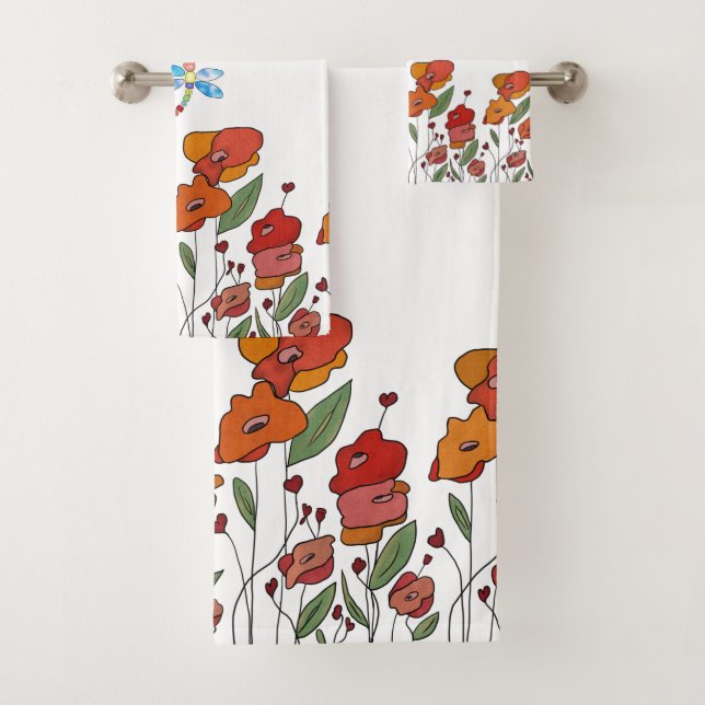 poppy bath towel set (Insitu)