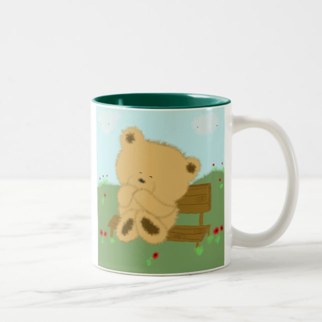 Poppy Bear Two-Tone Coffee Mug (Right)