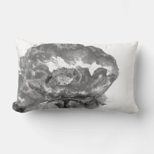 Poppy -black and white lumbar cushion