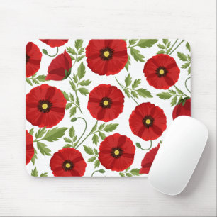 Poppy blooming joyful Summer Flowers Mouse Pad