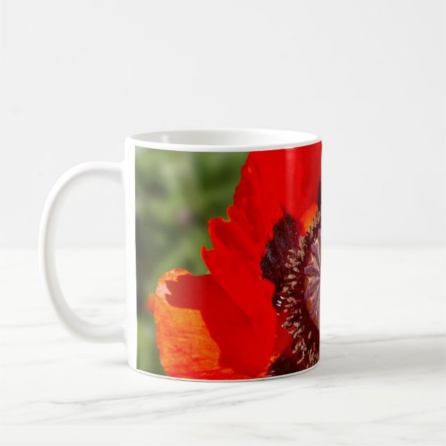 Poppy Blossom Coffee Mug (Left)