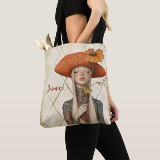 Poppy | Boho Art Personalised Tote Bag