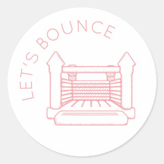 Poppy Bounce House "Let's Bounce" Sticker