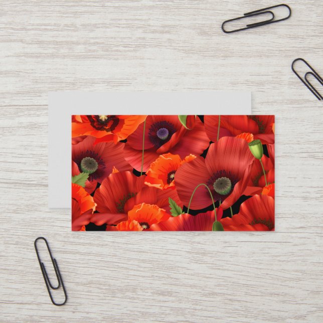 Poppy Business Card (Front/Back In Situ)