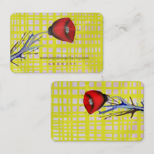 Poppy Business cards (Front/Back)