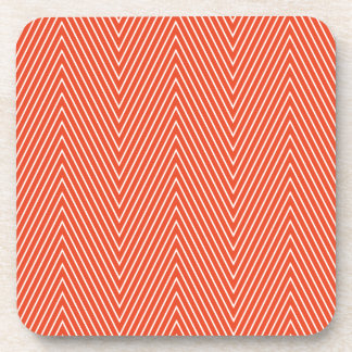 poppy chevron coaster