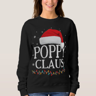 Poppy Claus Christmas Family Matching Pajama Santa Sweatshirt