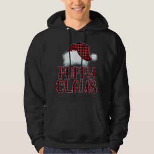 Poppy Claus Christmas Pajama Family Matching Xmas Hoodie
