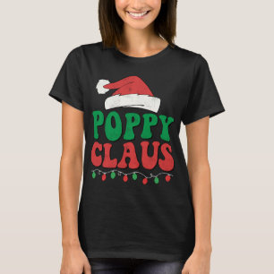 Poppy Claus Santa Christmas Lights Family Matching T-Shirt
