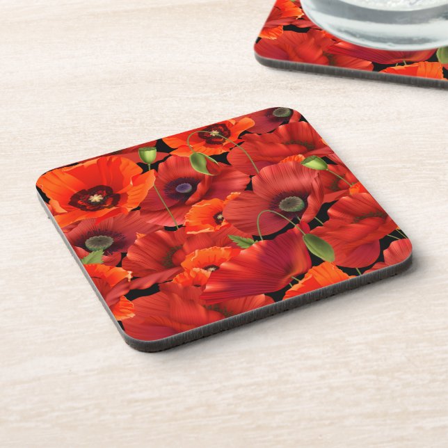 Poppy Coaster (Left Side)