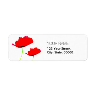 POPPY Collection 01 Return Address Labels