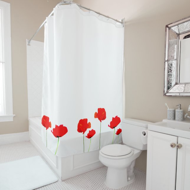 POPPY Collection 1 Shower curtain (In Situ)