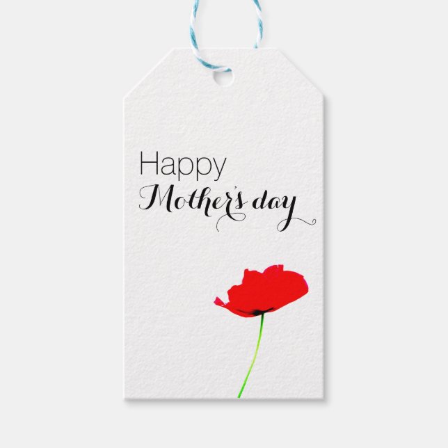 POPPY Collection Mother's day Gift Tag (Front)