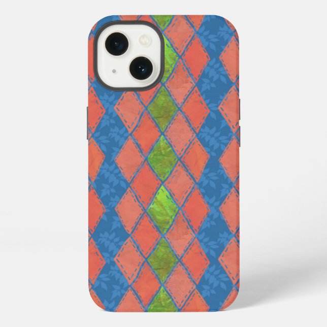 Poppy Colours Faux-patchwork iPad Case-Mate Case (Back)