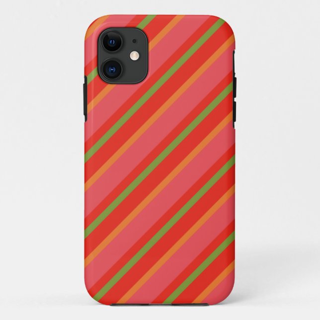 Poppy Colours Stripes iPhone 5/5s Case-Mate Case (Back)