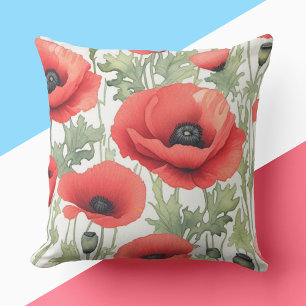 Poppy Day Cushion