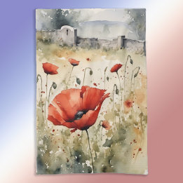 Poppy Day v.2 Tea Towel