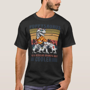 Poppy Dinosaur Like A Regular Dad But Cooler Fathe T-Shirt
