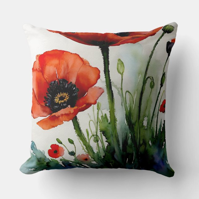 Poppy Dreams Cushion (Front)