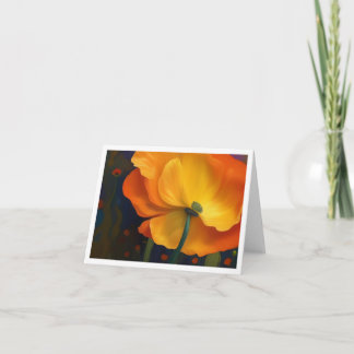 Poppy Dreams Folded Note Card