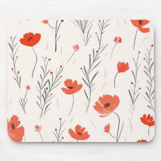 Poppy Elegance Mouse Pad