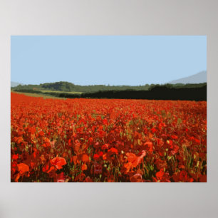 POPPY FIELD 4 POSTER