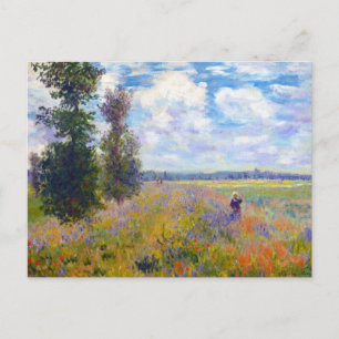 Poppy Field, Argenteuil, 1875 Claude Monet Postcard