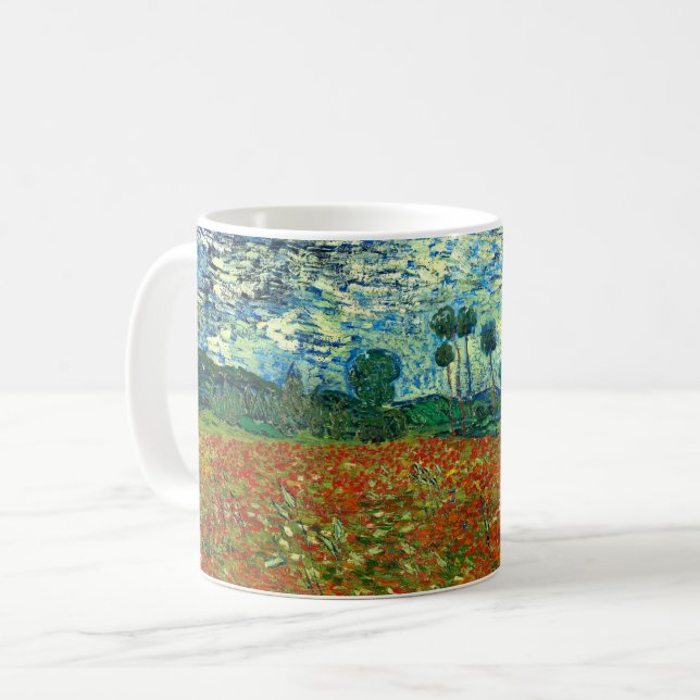 Poppy Field by Vincent Van Gogh  Coffee Mug (Front Left)