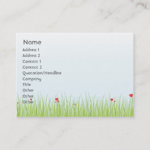 Poppy Field - Chubby Business Card