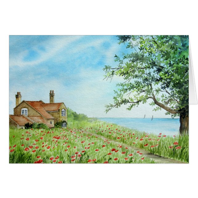 Poppy Field, Coastal Landscape (Front Horizontal)