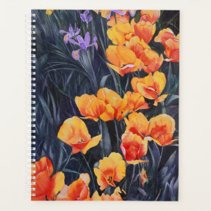 Poppy Field Colourful Impressionistic Painting Planner