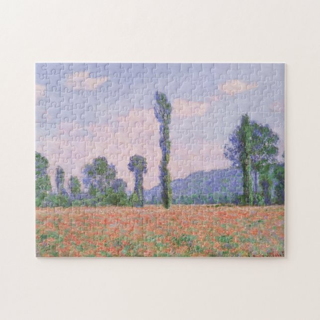 Poppy Field Giverny Monet Fine Art Jigsaw Puzzle (Horizontal)