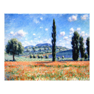 Poppy Field, Giverny Photo Print