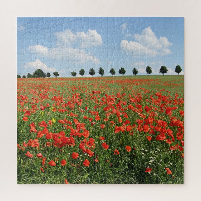 Poppy Field in Bloom Jigsaw Puzzle (Vertical)