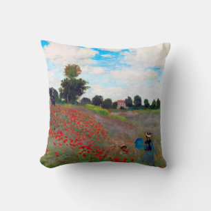 Poppy Field, Monet Cushion